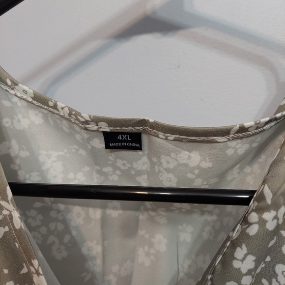 Bloom Flutter Sleeve Ditsy Floral Pocket Split Maxi Dress Size - Picture 5 of 12